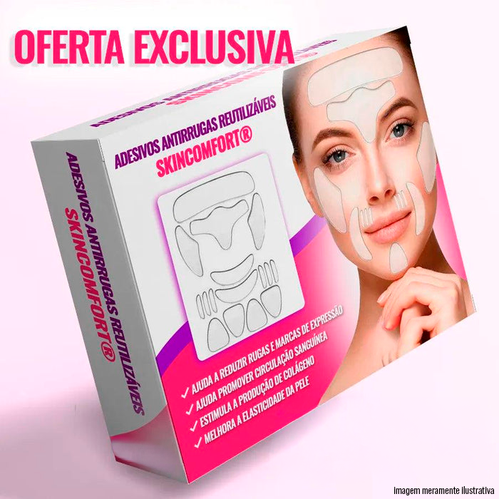SkinComfort® - Adesivos Antirrugas 16 Unidades Reutilizáveis