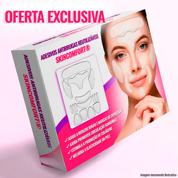 SkinComfort® - Adesivos Antirrugas 16 Unidades Reutilizáveis