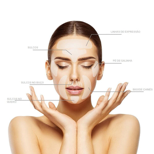 SkinComfort® - Adesivos Antirrugas 16 Unidades Reutilizáveis