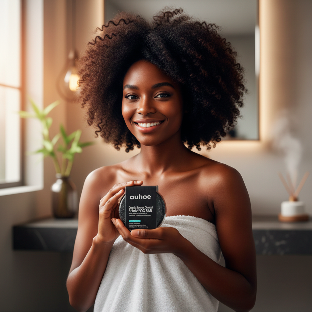 Shampoo em Barra de Carvão de Bambu – Nutrição Profunda e Crescimento Capilar